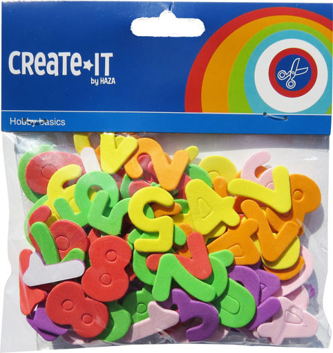 Picture of HAZA ORIGINAL FOAM CEATE IT STICKERS - NUMBERS 100 PIECES